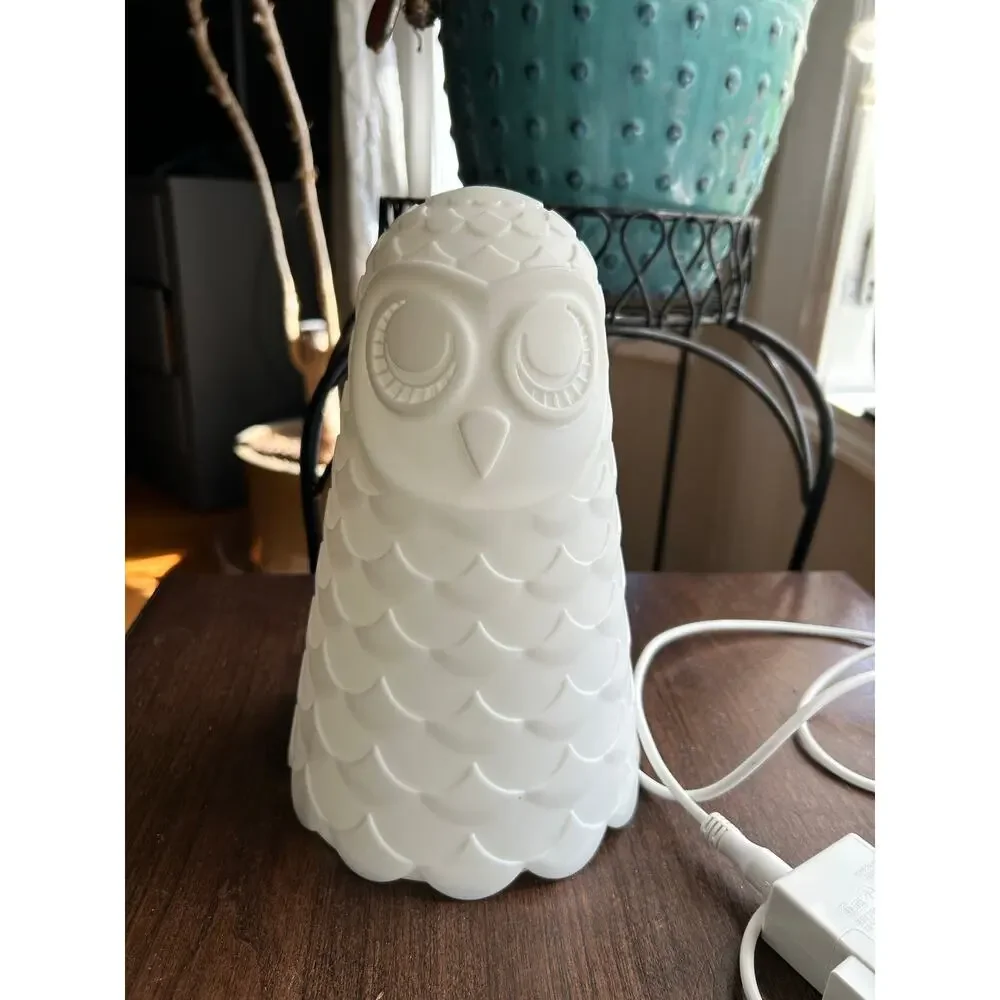 IKEA Solbo Owl Plug-In Night Light Kids White Scandinavian B1609 Lamp Bedroom